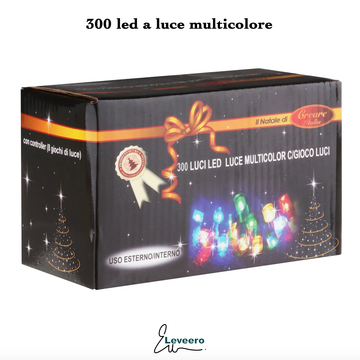 🎄 Luci Albero di Natale 300 LED a Luce Multicolore ✨